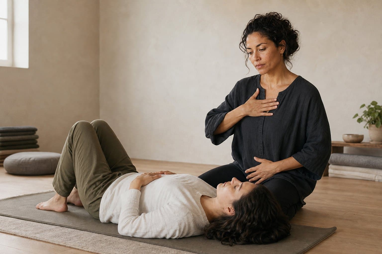 Fictional demo somatic-yoga and breathwork session